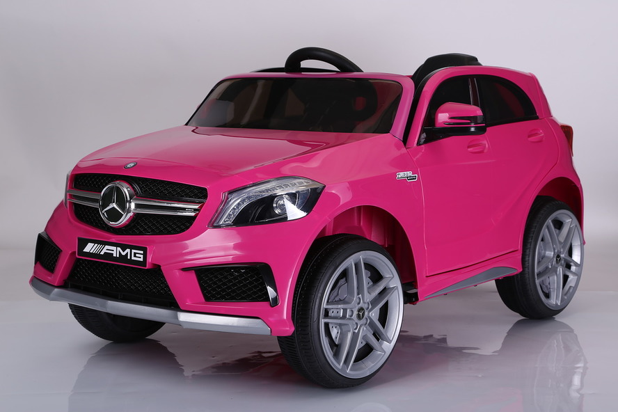 Электромобиль Mercedes-Benz A45, цвет – розовый  